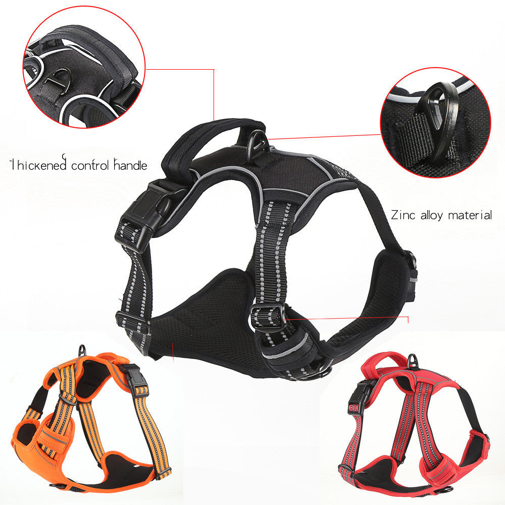 No-Pull Reflective Dog Harness – Secure, Breathable & Comfortable - Pawticaa