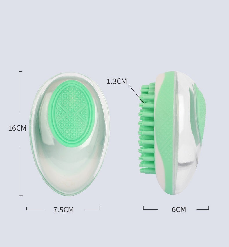 2-in-1 Pet Bath & Massage Brush – Soft Silicone Grooming Tool for Dogs & Cats - Pawticaa
