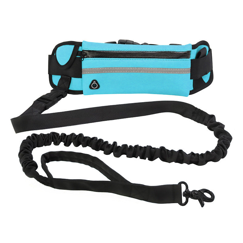 Hands-Free Dog Leash Belt – Shock-Absorbing Bungee, Phone Pocket & Water Bottle Holder - Pawticaa