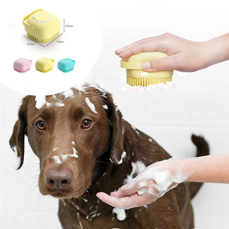 Silicone Pet Bath & Massage Gloves – Shampoo & Groom in One! - Pawticaa