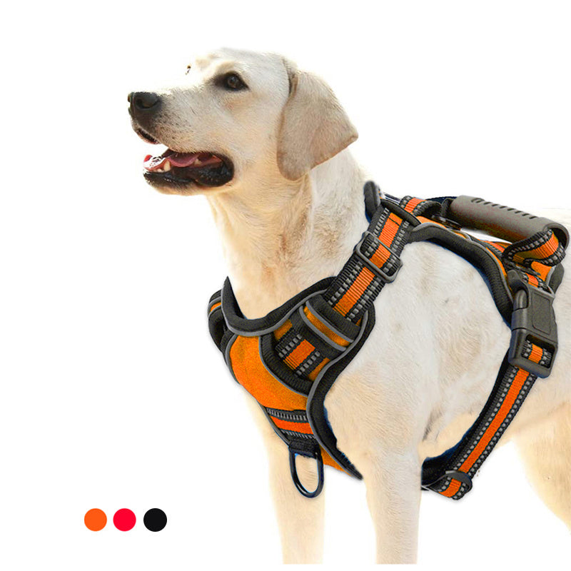 No-Pull Reflective Dog Harness – Secure, Breathable & Comfortable - Pawticaa